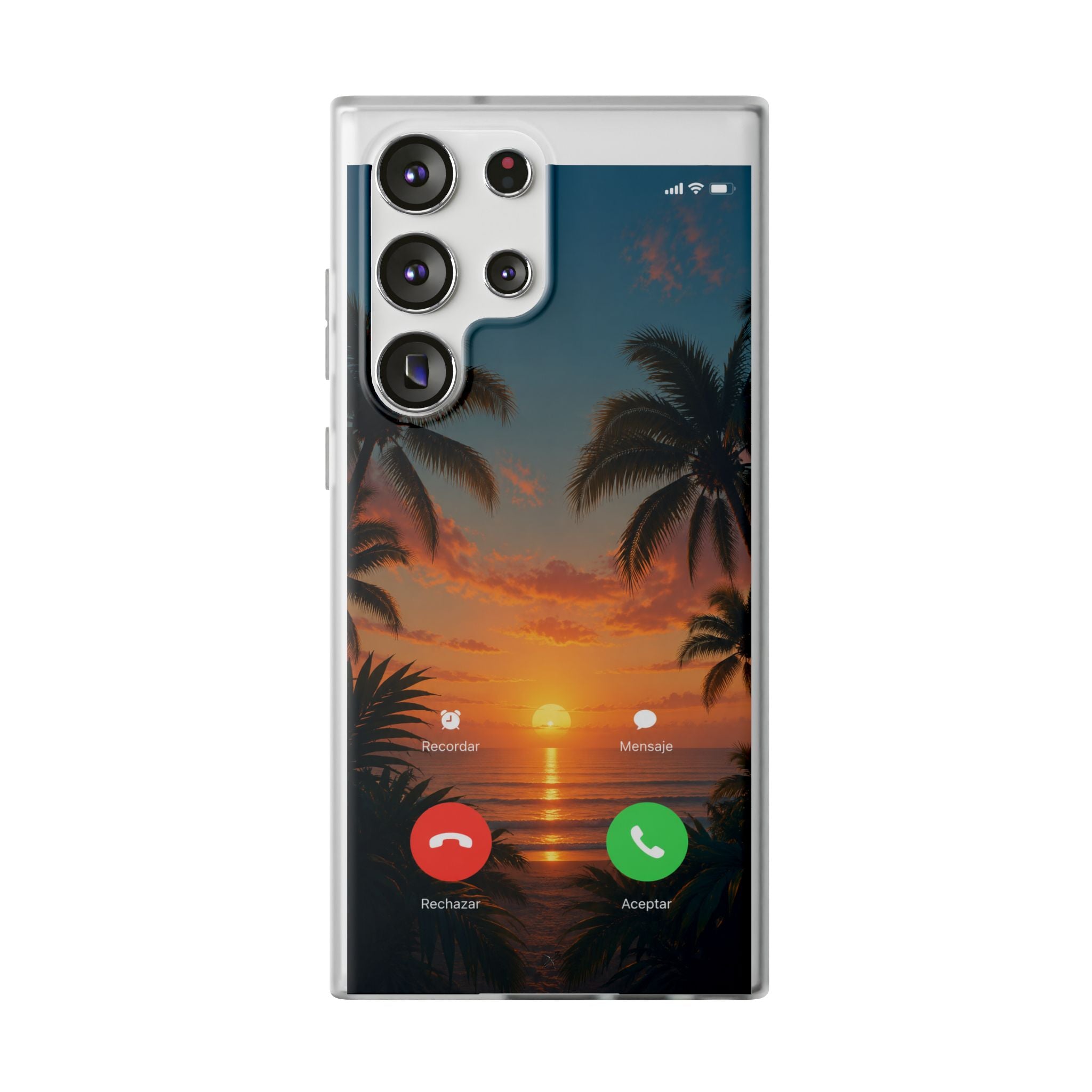 Funda Móvil Llamada Atardecer Tropical | Detallia