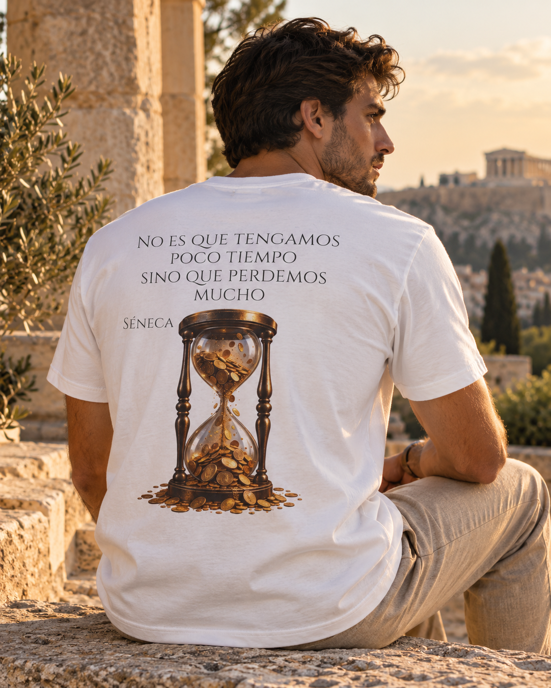 Camiseta El Tiempo Que Perdemos - vista de espaldas