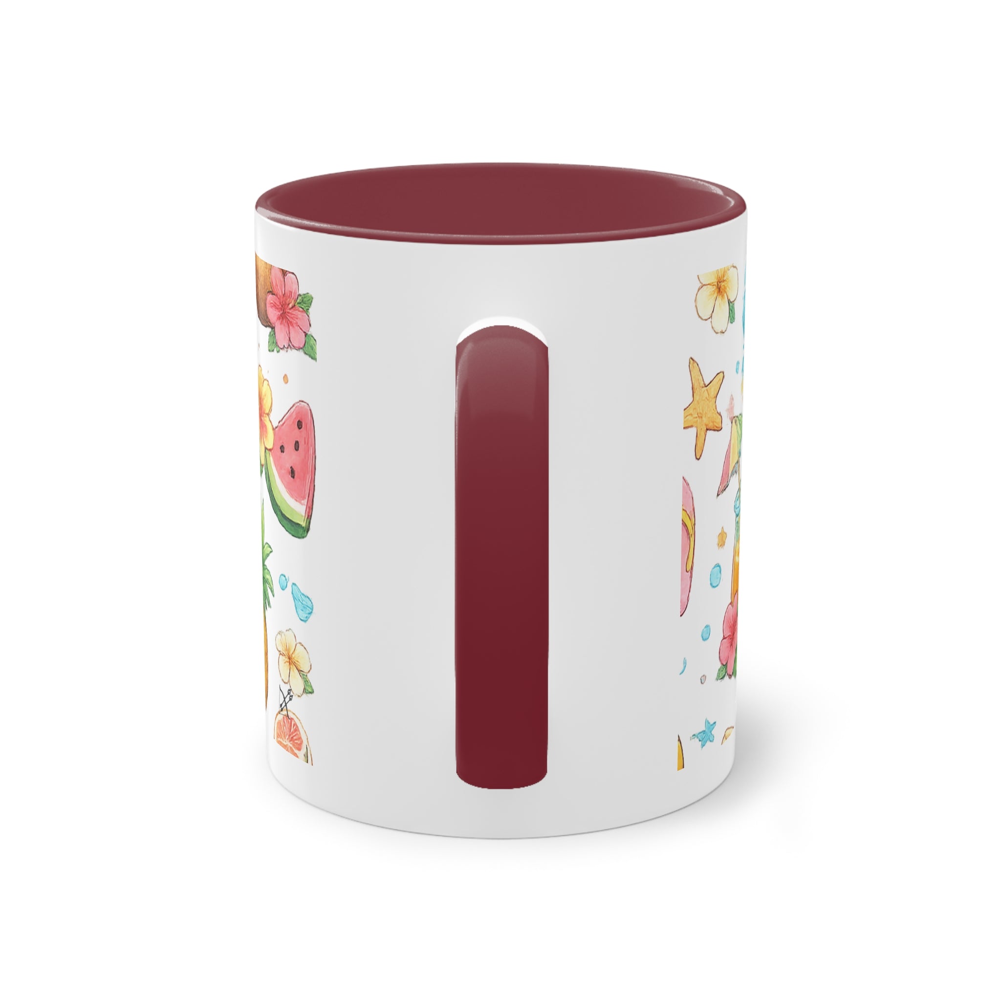 Taza Bicolor "Hello Summer" | Diseño Tropical Veraniego | Detallia