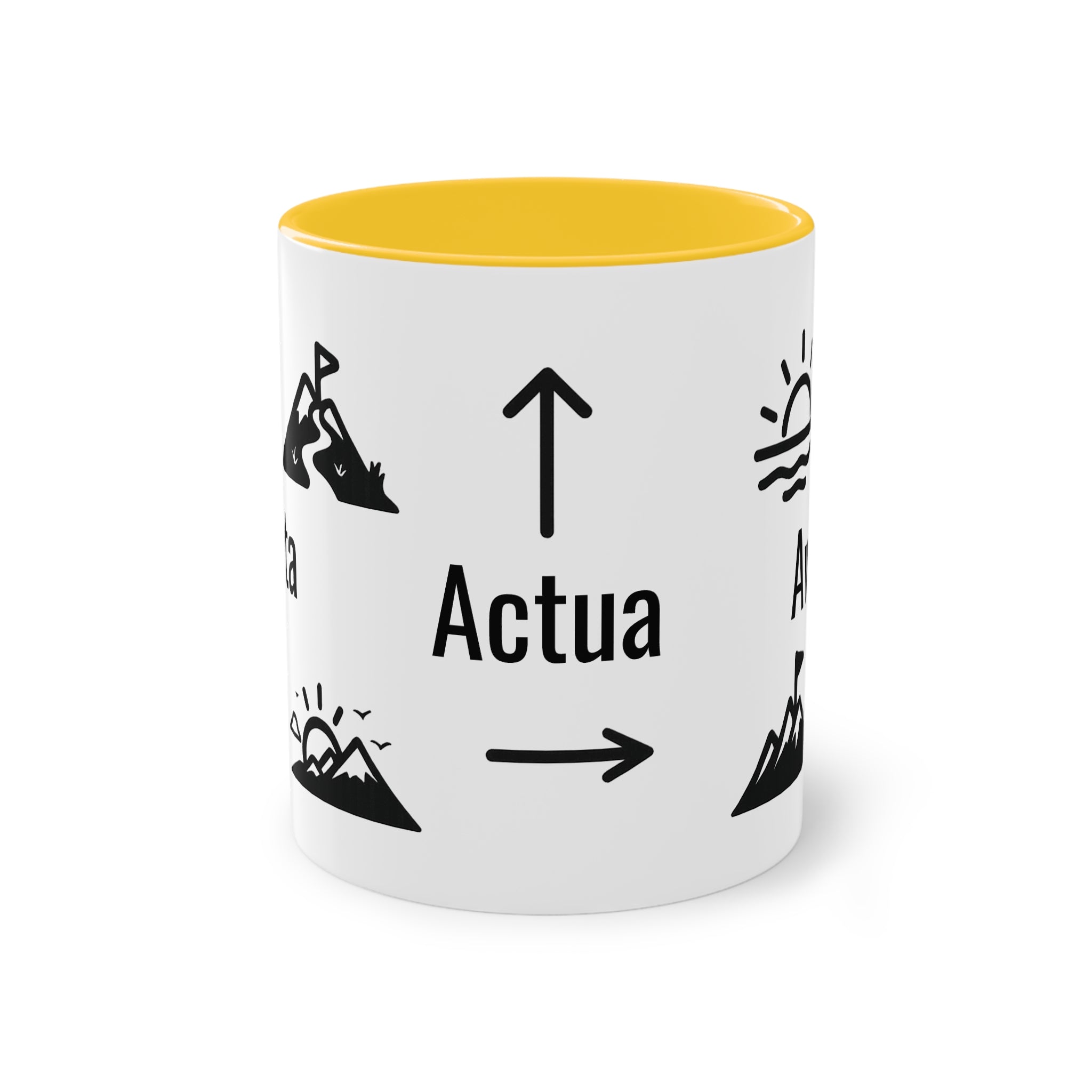 Taza "Acepta, Actúa, Avanza" | Detallia