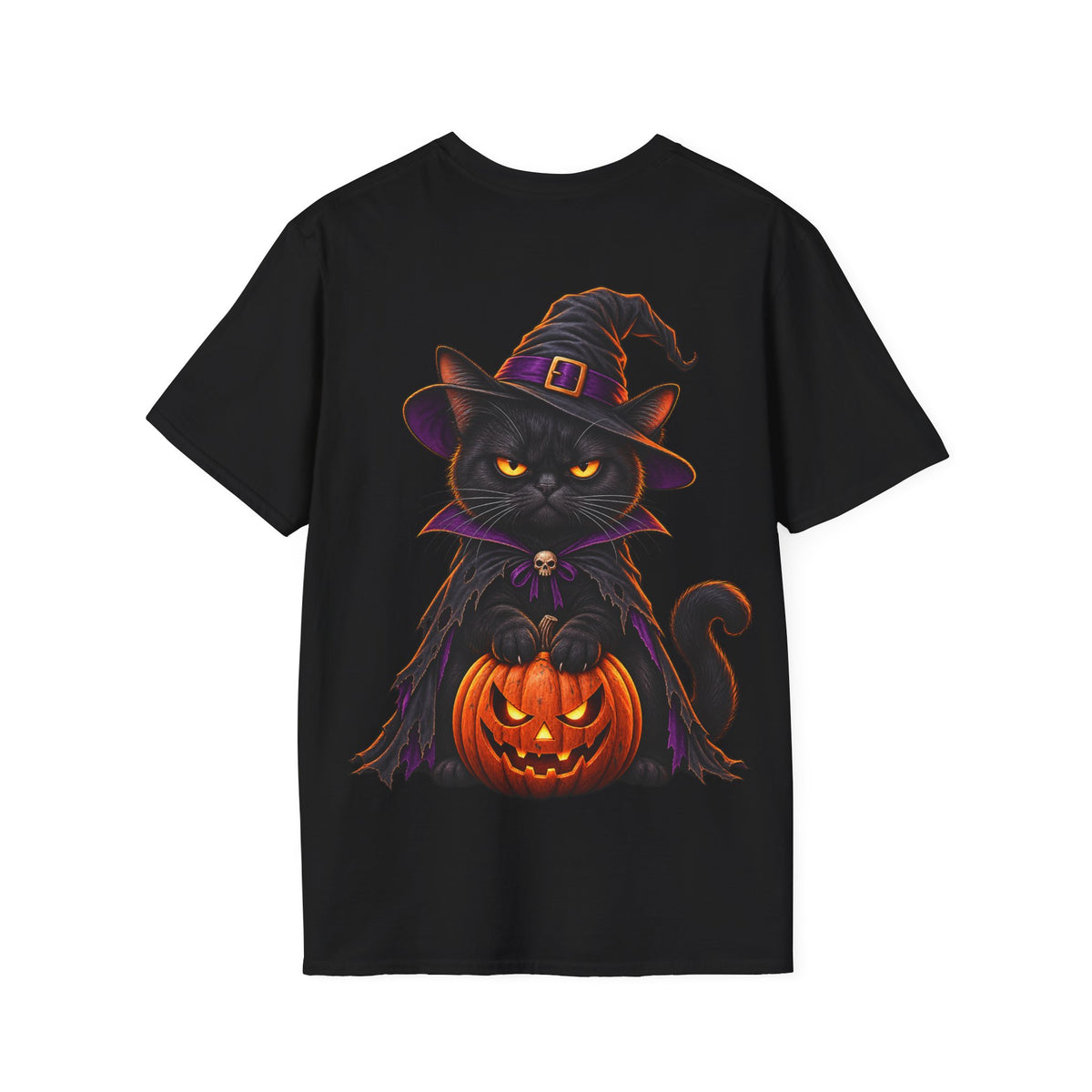 Camiseta Gato Brujo de Halloween | Detallia
