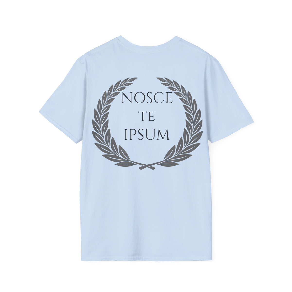 Camiseta Estoica "Nosce Te Ipsum" | Diseño Clásico con Corona de Laurel | Detallia