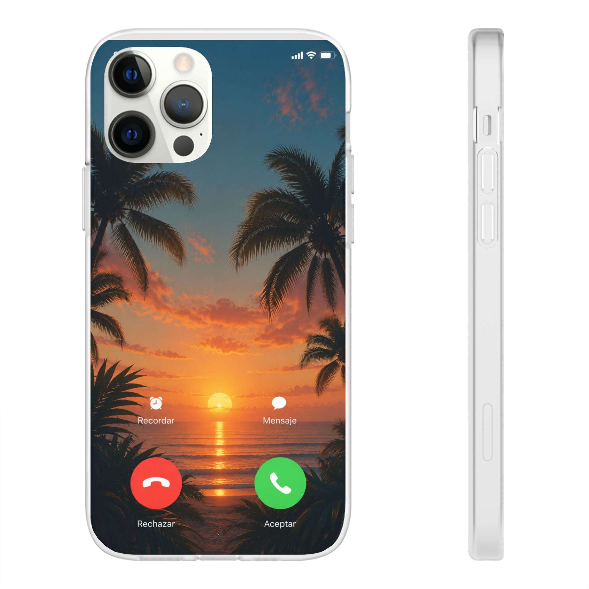 Funda Móvil Llamada Atardecer Tropical | Detallia