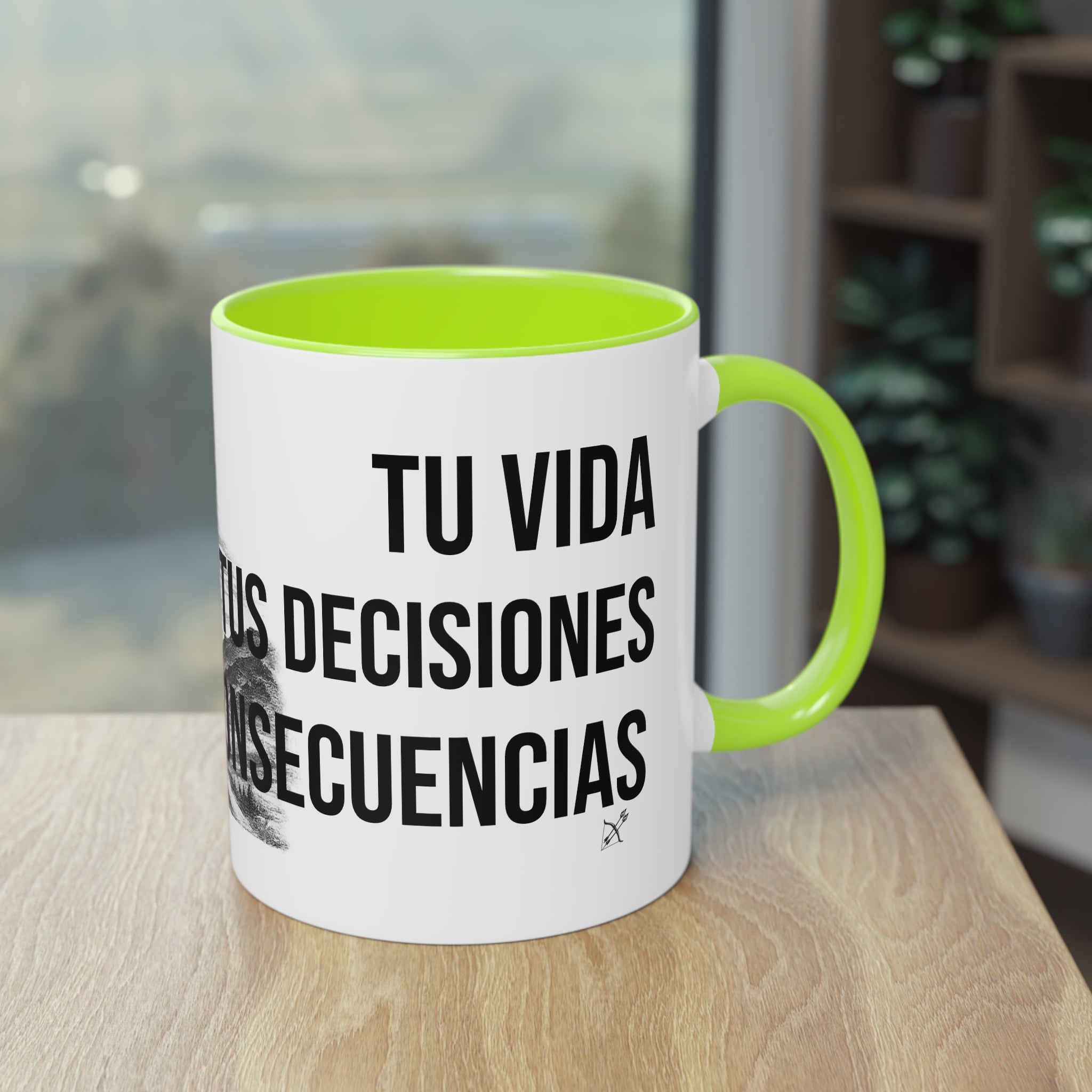 Taza "Tu Vida, Tus Decisiones, Tus Consecuencias" | Detallia
