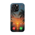 Funda Móvil Llamada Atardecer Tropical | Detallia