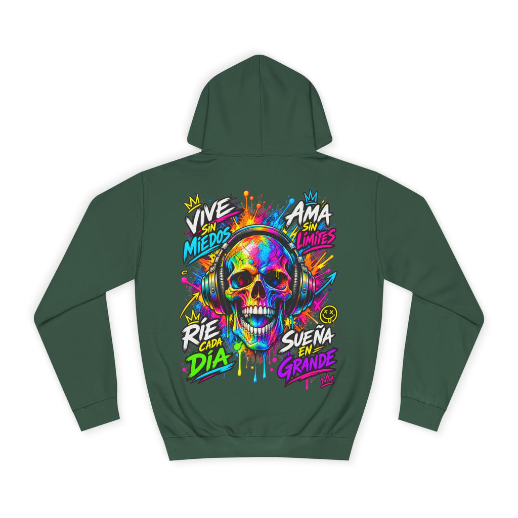 Sudadera Calavera Vive Sin Miedos | Detallia