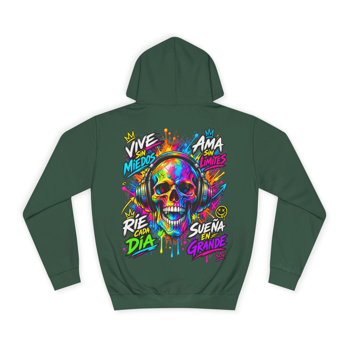 Sudadera Calavera Vive Sin Miedos | Detallia