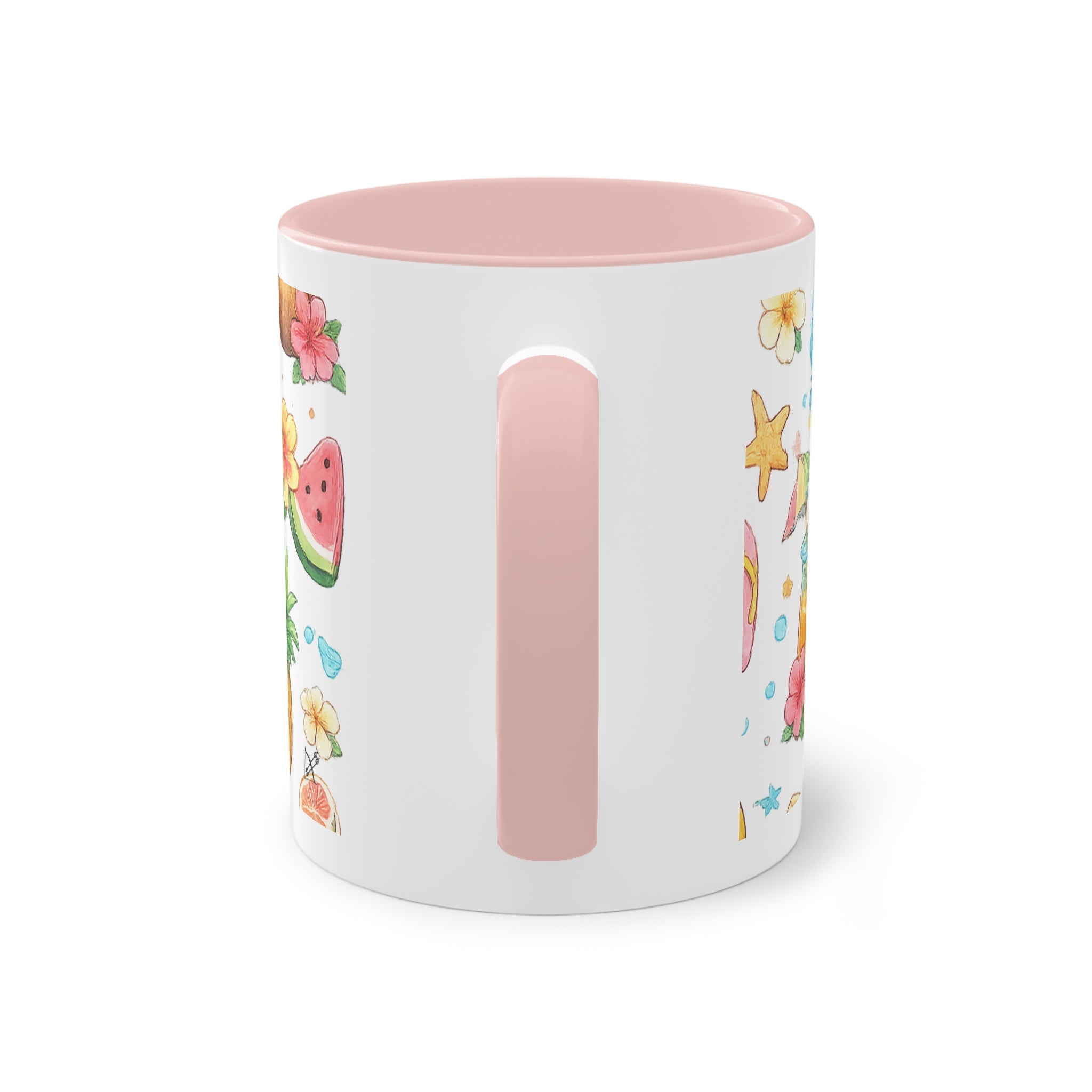 Taza Bicolor "Hello Summer" | Diseño Tropical Veraniego | Detallia