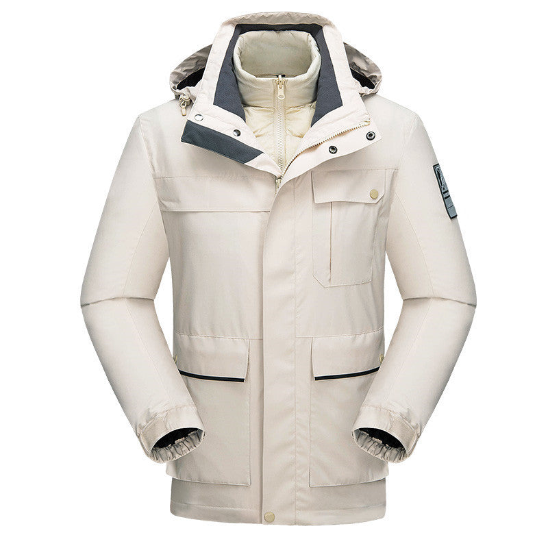 Chaqueta de Esquí 3 en 1 Color Liso