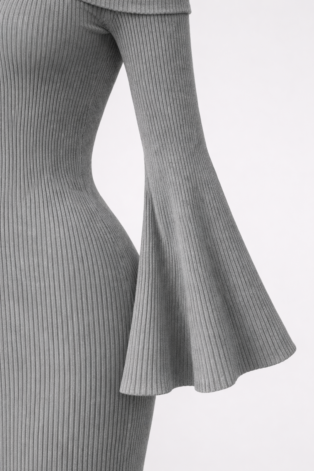 Vestido Stella de Punto con Escote Bardot | Detallia