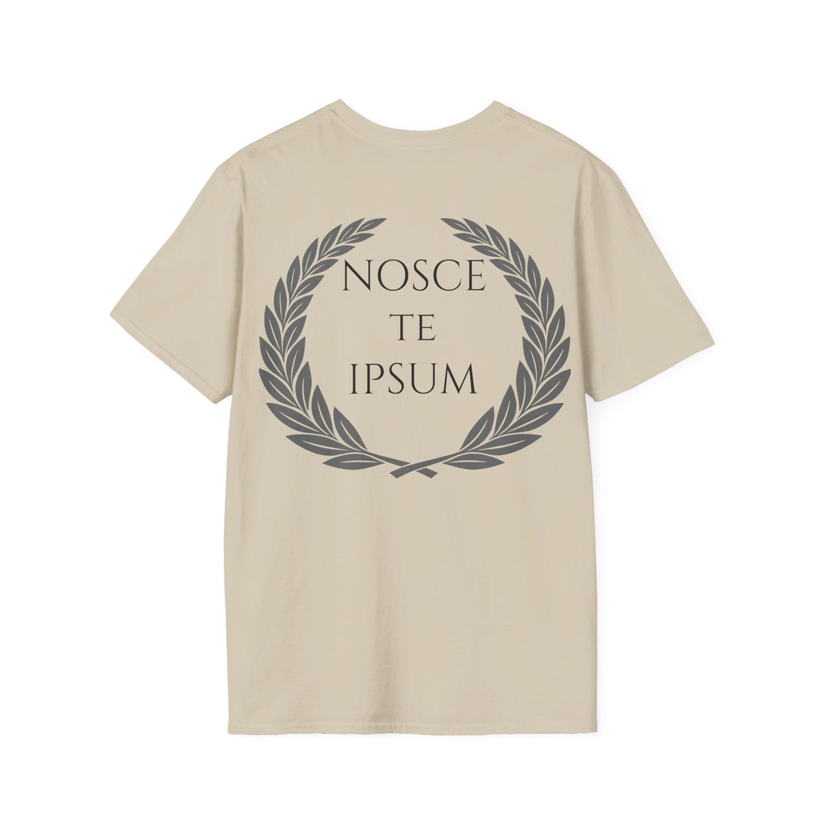 Camiseta Estoica "Nosce Te Ipsum" | Diseño Clásico con Corona de Laurel | Detallia