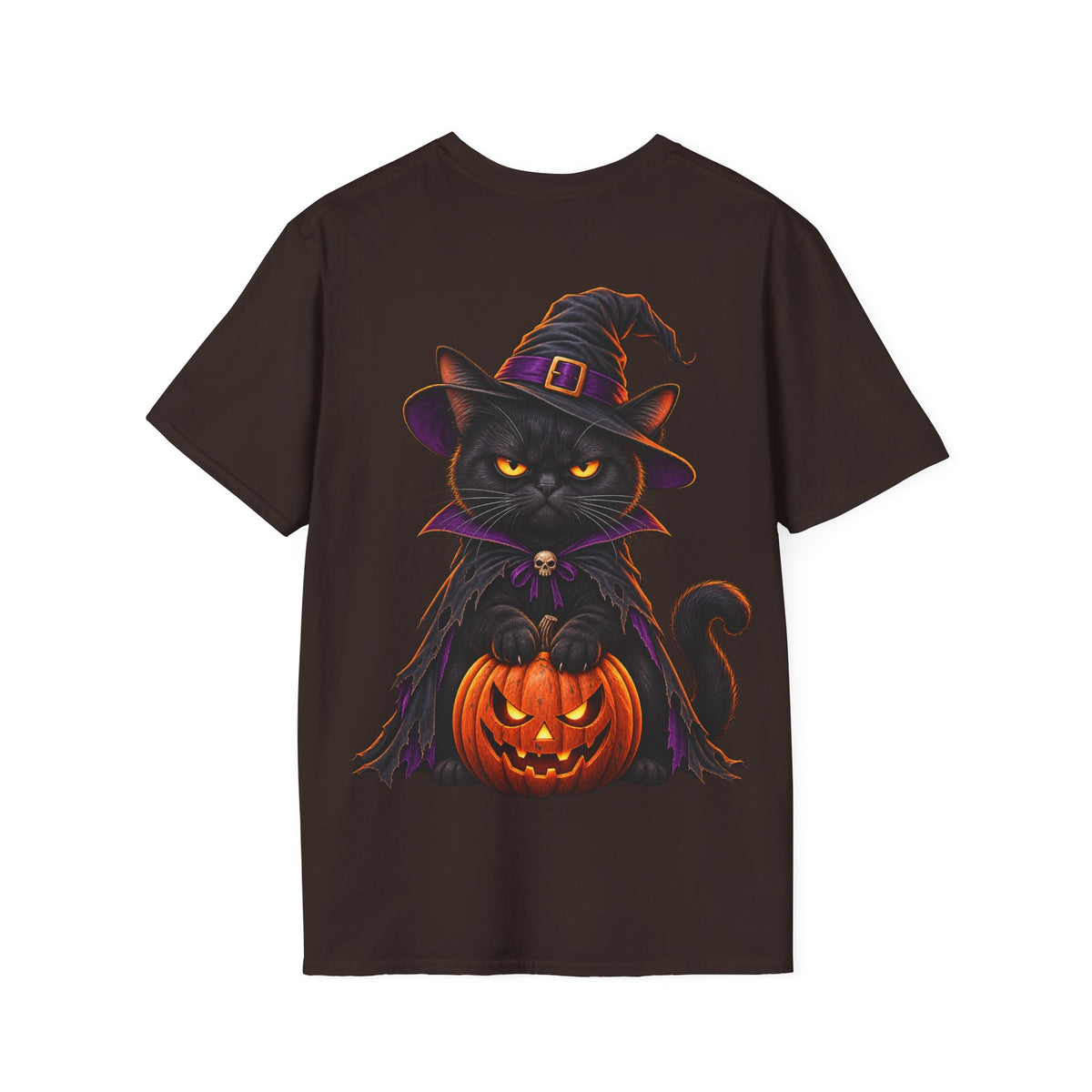 Camiseta Gato Brujo de Halloween | Detallia