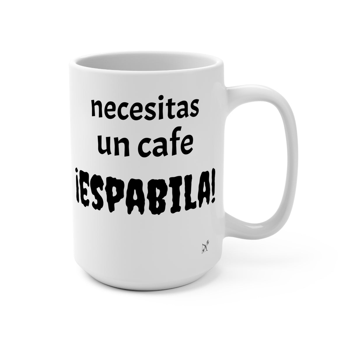 Taza "Necesitas un Café — ¡Espabila!" - ambientada con café