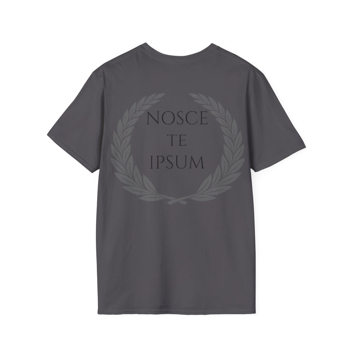 Camiseta Estoica "Nosce Te Ipsum" | Diseño Clásico con Corona de Laurel | Detallia