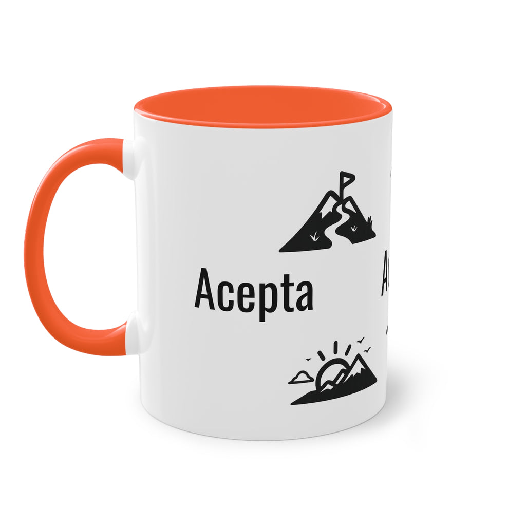 Taza "Acepta, Actúa, Avanza" | Detallia