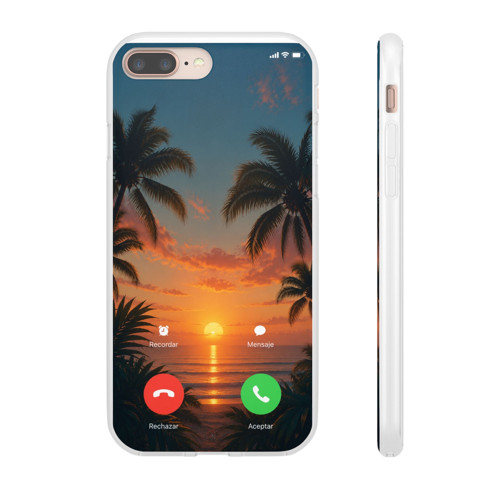 Funda Móvil Llamada Atardecer Tropical | Detallia