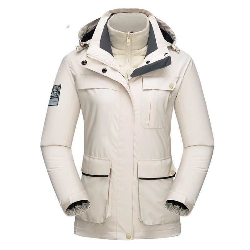 Chaqueta de Esquí 3 en 1 Color Liso