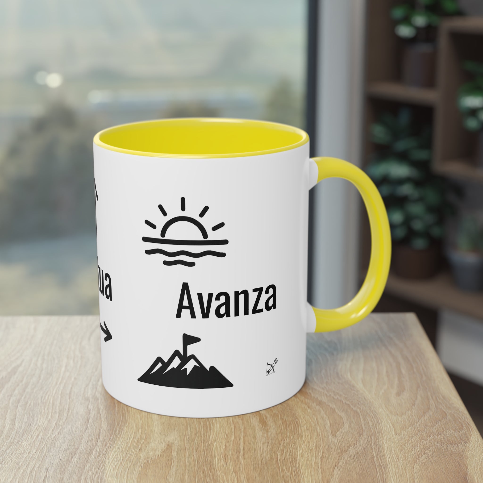 Taza "Acepta, Actúa, Avanza" | Detallia