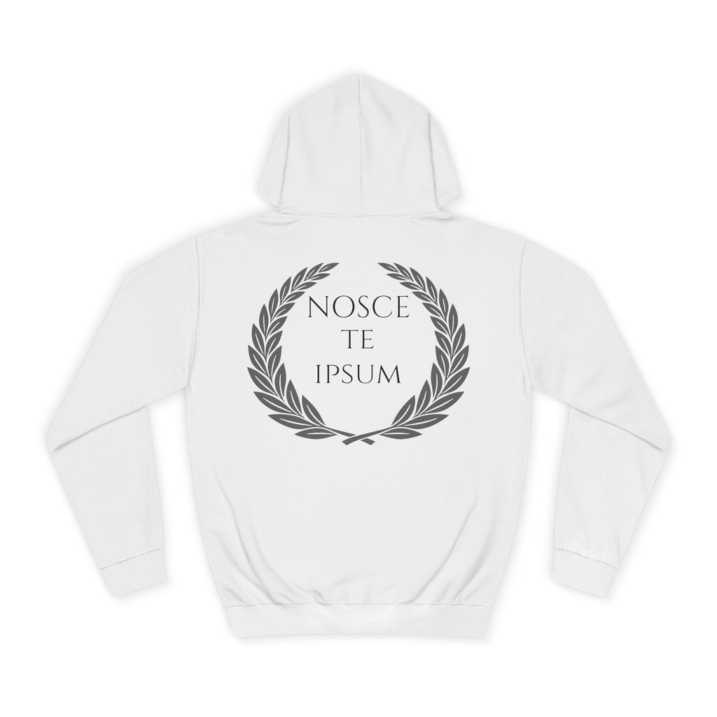 Sudadera Estoica "Nosce Te Ipsum" | Diseño Clásico con Corona de Laurel | Detallia