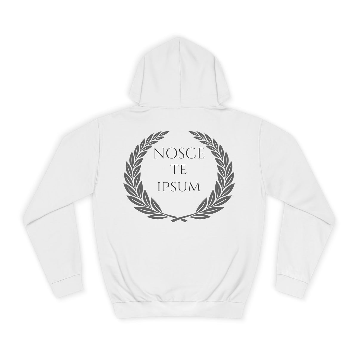 Sudadera Estoica "Nosce Te Ipsum" | Diseño Clásico con Corona de Laurel | Detallia