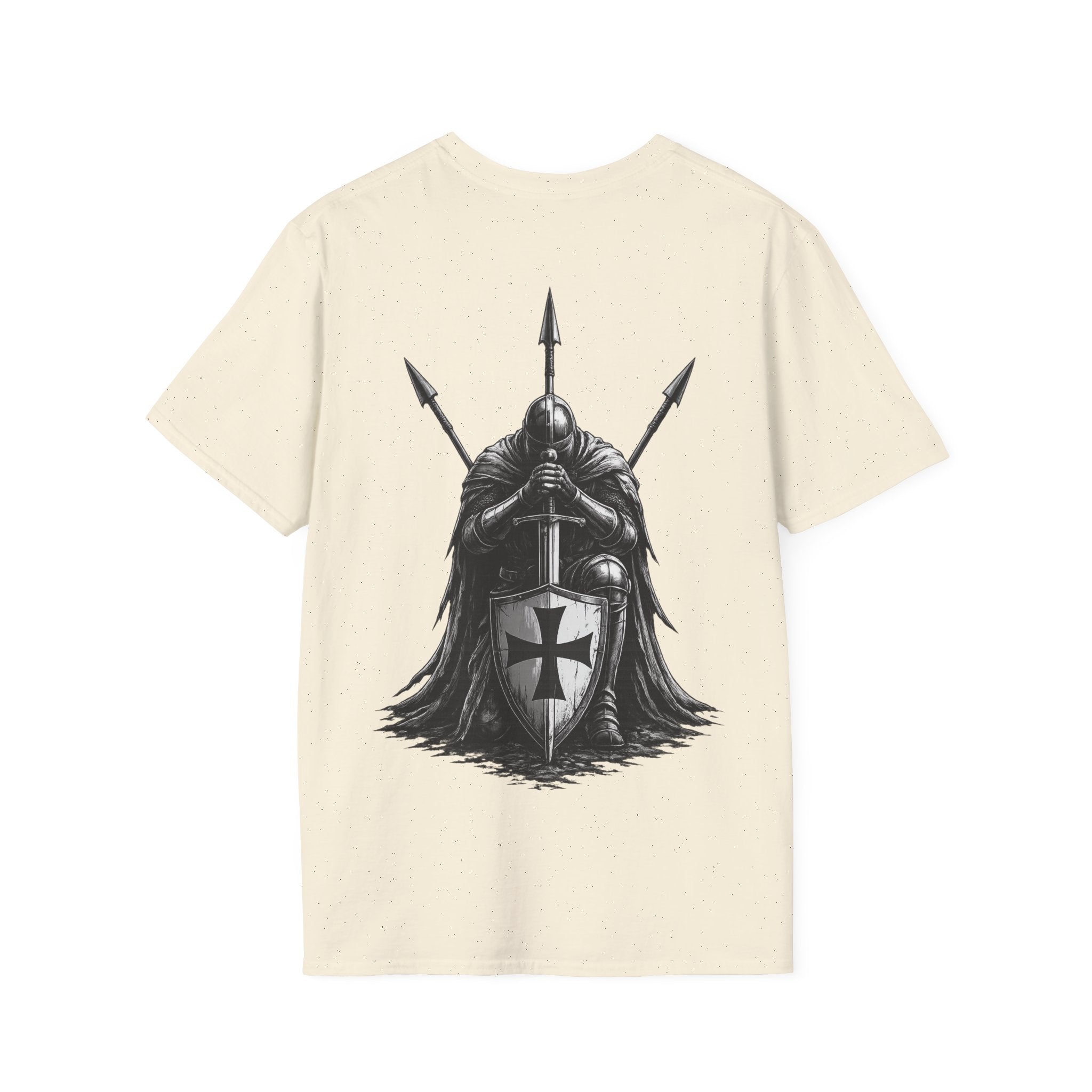 Minimal Tiny Cross T-Shirt — Simple Minimalist Embroidered Tee