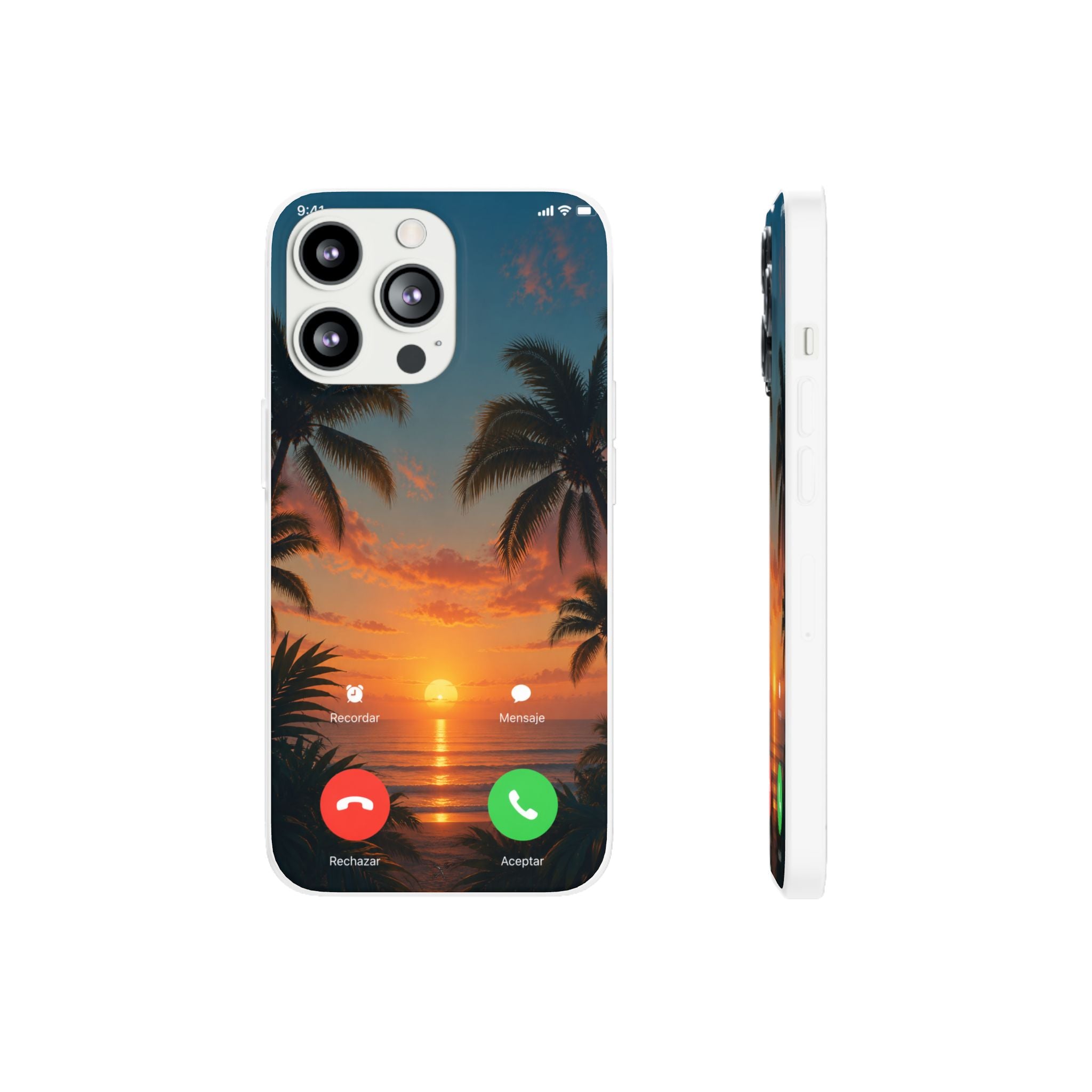 Funda Móvil Llamada Atardecer Tropical | Detallia