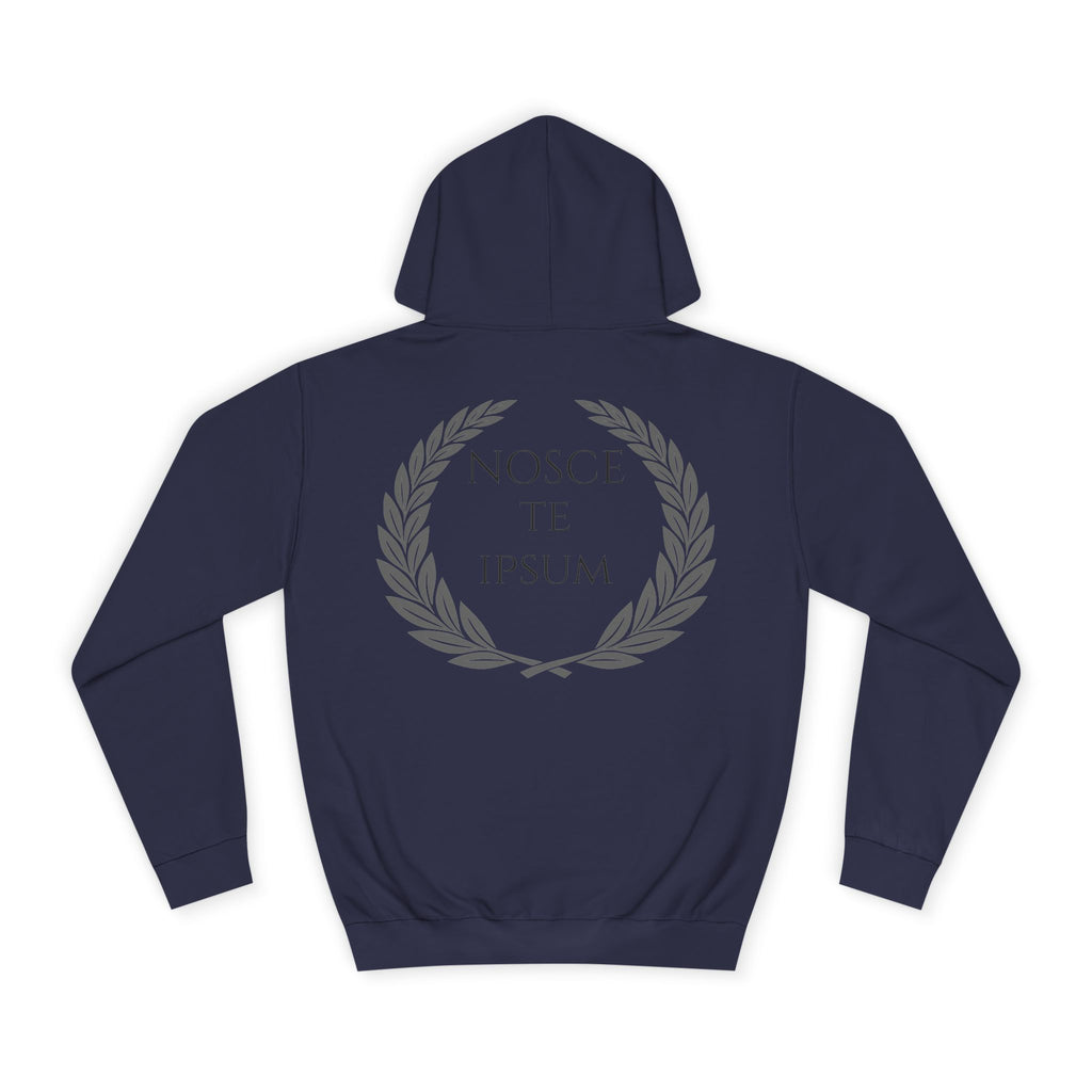 Sudadera Estoica "Nosce Te Ipsum" | Diseño Clásico con Corona de Laurel | Detallia