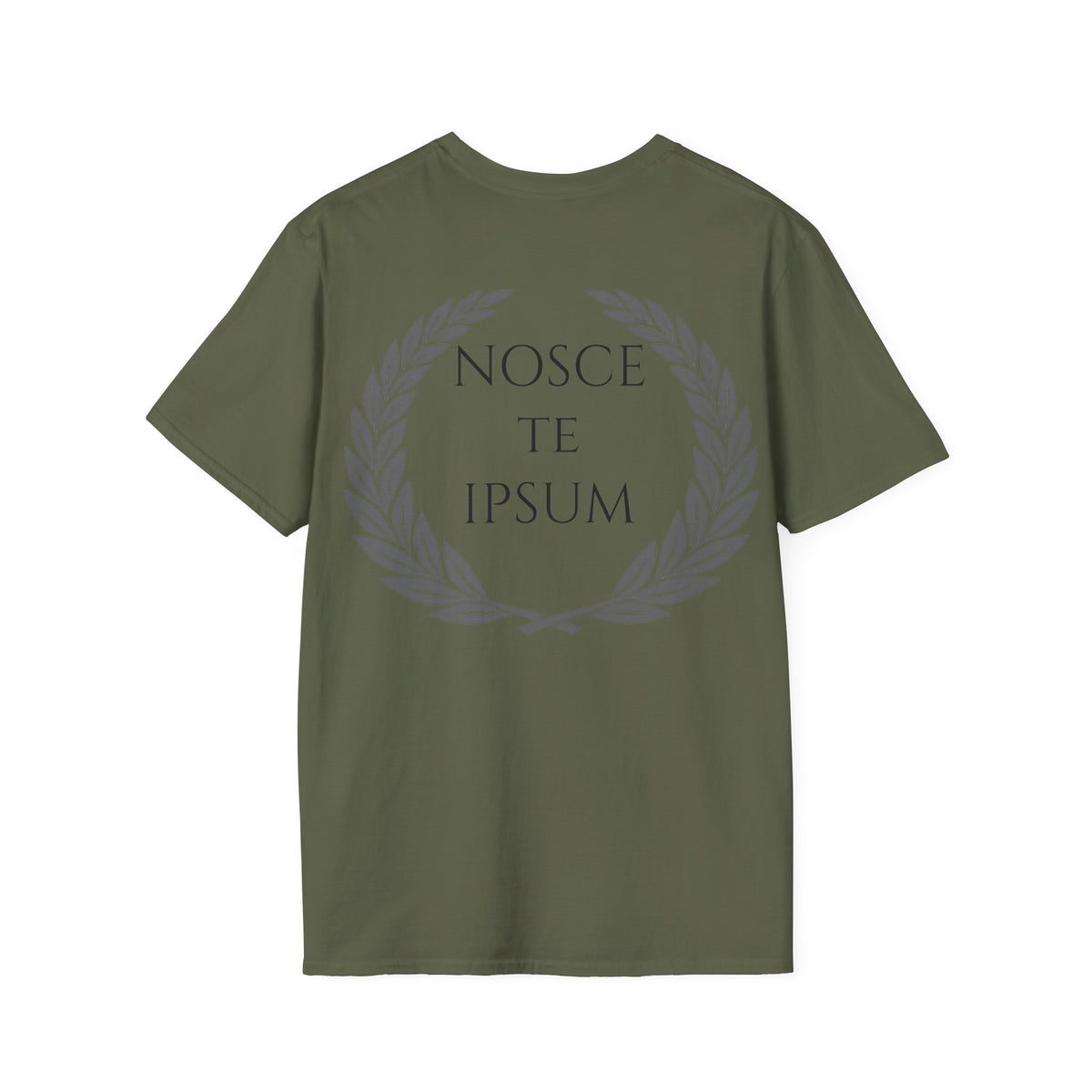 Camiseta Estoica "Nosce Te Ipsum" | Diseño Clásico con Corona de Laurel | Detallia