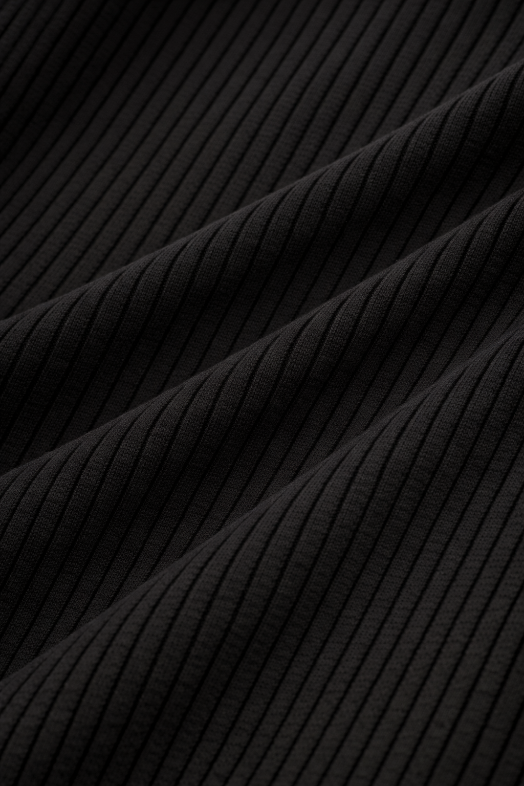 Vestido Marilù de Punto Acanalado con Cuello Alto | Detallia