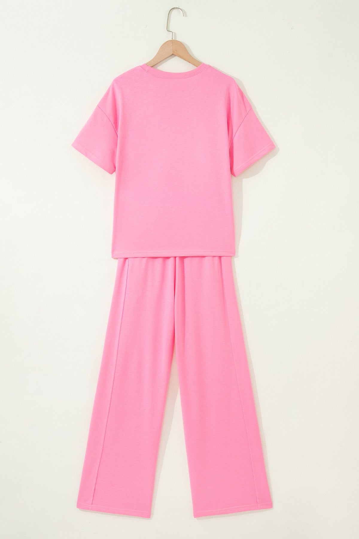 Conjunto Azul Cielo de Camiseta Oversize y Pantalón con Bolsillos | Detallia
