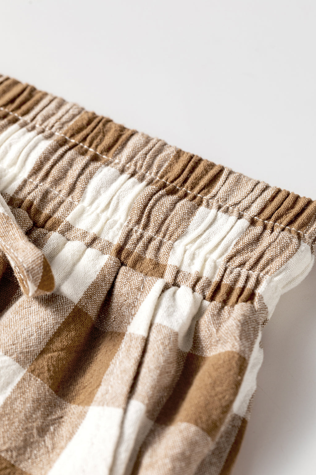 Pantalón de Cuadros Vichy con Cintura Elástica | Detallia