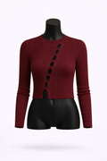 Top Cleo Cropped con Aberturas | Detallia