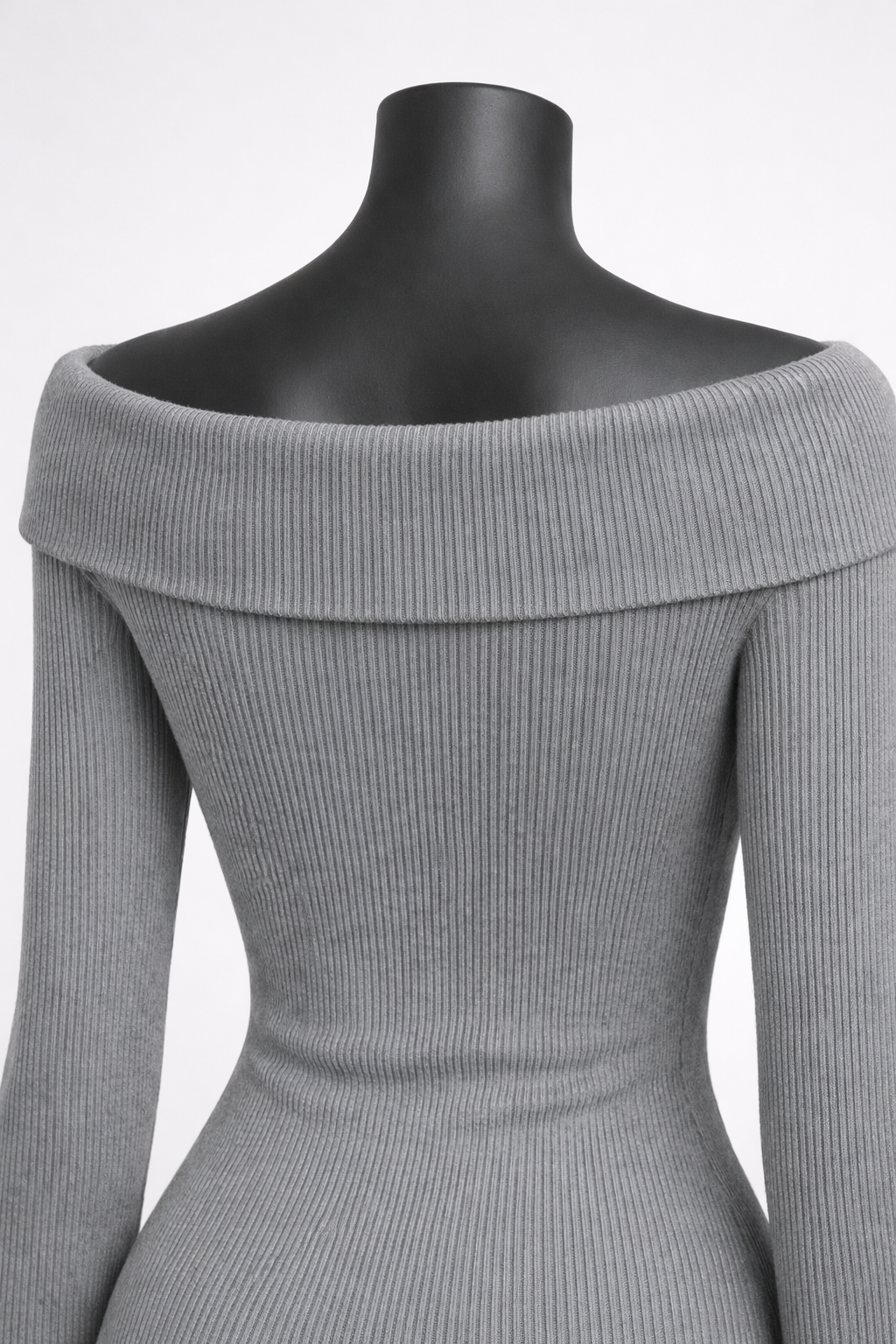 Vestido Stella de Punto con Escote Bardot | Detallia