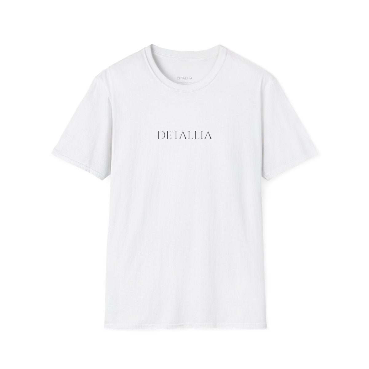 Camiseta Blanca Básica Detallia - mockup claro