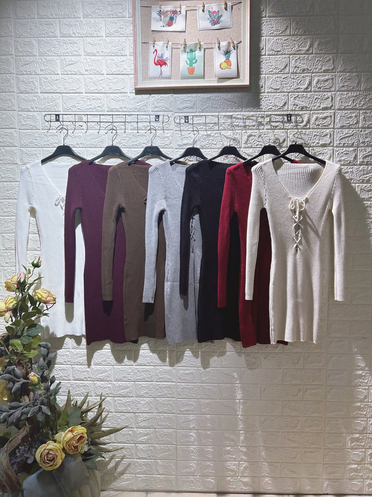 Vestido Marisel de Punto con Cordones | Detallia